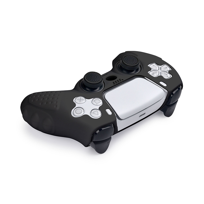 SILICON CHO TAY PS5 KÈM ĐÔI CHỤP NÚM LF0513 MÀU ĐEN - Ảnh 3