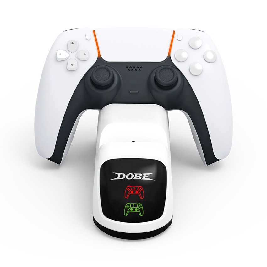 DOCK SẠC NHANH 2 TAY CẦM PS5 DOBE TP5-0515B MÀU TRẮNG - Ảnh 3