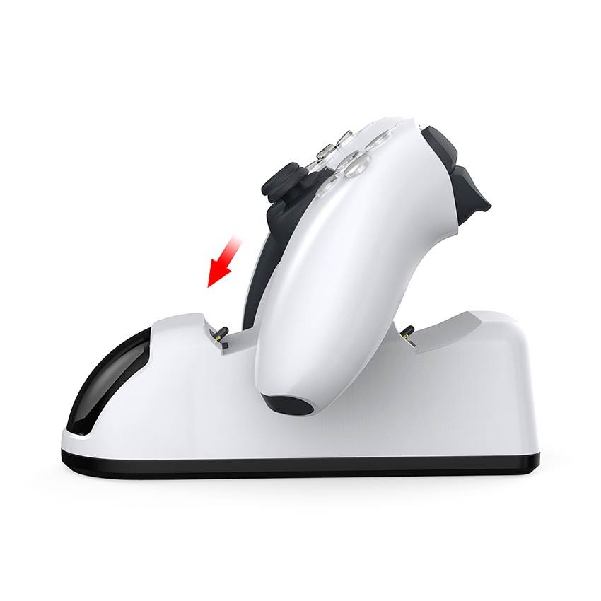 DOCK SẠC NHANH 2 TAY CẦM PS5 DOBE TP5-0515B MÀU TRẮNG - Ảnh 2