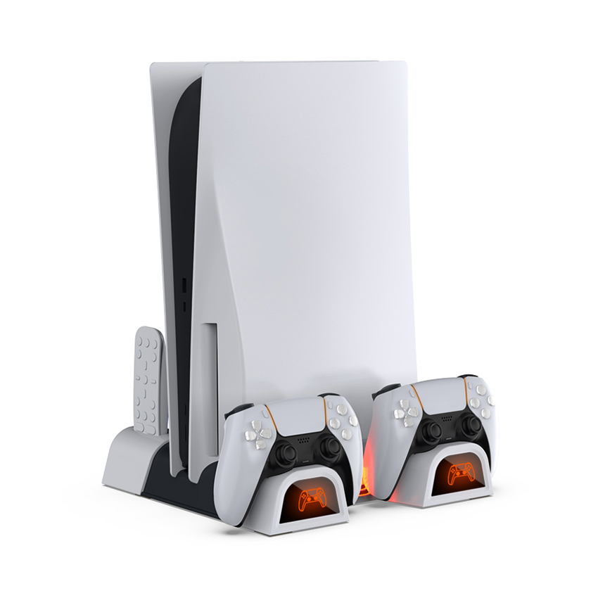 ĐẾ ĐỨNG KIÊM SẠC TẢN NHIỆT CHO PS5 DOBE TP5-0593 MÀU TRẮNG - Ảnh 7