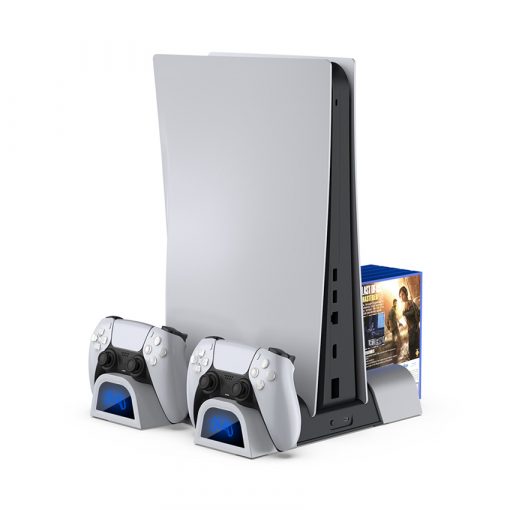 ĐẾ ĐỨNG KIÊM SẠC TẢN NHIỆT CHO PS5 DOBE TP5-0593 MÀU TRẮNG