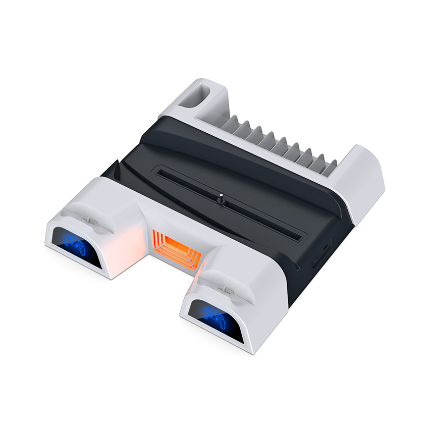 ĐẾ ĐỨNG KIÊM SẠC TẢN NHIỆT CHO PS5 DOBE TP5-0593 MÀU TRẮNG - Ảnh 5