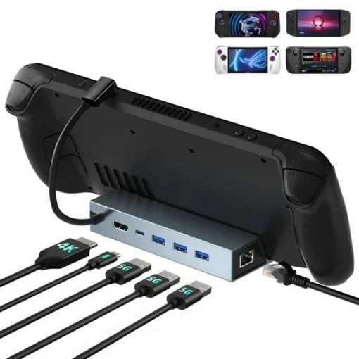 DOCK STATION 6 IN 1 MULTIFUNCTION ADAPTER
